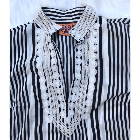 Tory Burch Striped Print Tunic - Picture 7 of 8